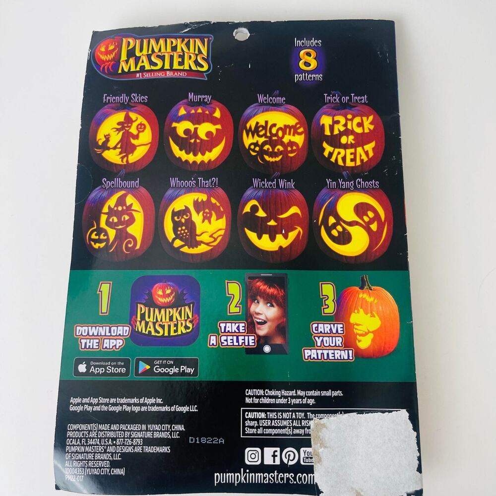 Pumpkin Masters All In One‎ Pumpkin Carving Kit Tools And Pattern Book Set - Picture 5 of 6